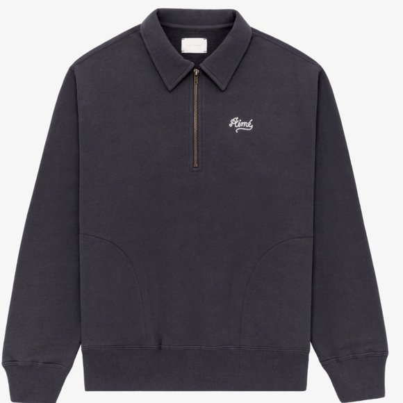 Aime Leon Dore Chain Stitch Quarter Zip Sweatshirt F/W 21 - Picture 5 of 5